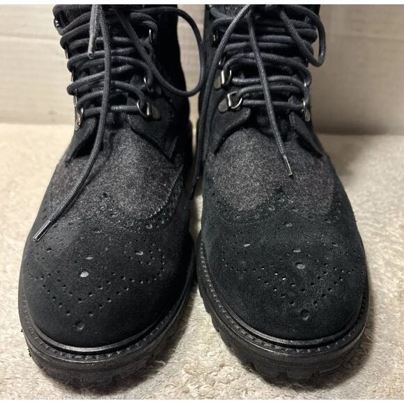 Saks Fifth Ave mens Ankle boot size 10 M black suede leather main image 11